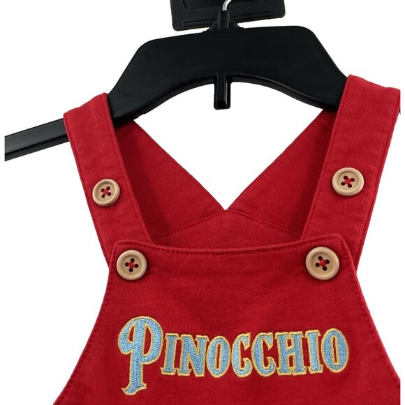 Disney Pinocchio Jiminy Cricket & Pinocchio Overall Infant One-Piece Size 9 Mo - Picture 6 of 9